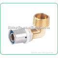 HPB58-3 brass press fitting elbow for manifold pex-al-pex pipe